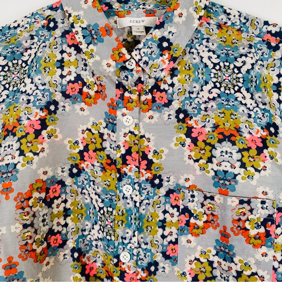 J. Crew Multicolor Floral Blouse - Picture 2 of 6